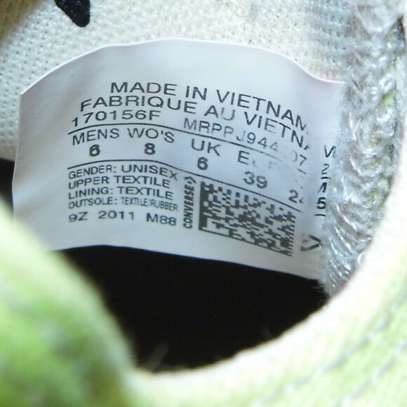 CONVERSE Chuck Taylor All Star OX Light Zitron Sneakers Womens Size 8 - Picture 7 of 7